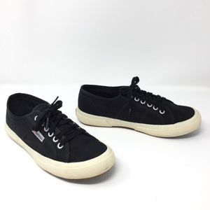Superga Black Canvas Italian Unisex Sneakers